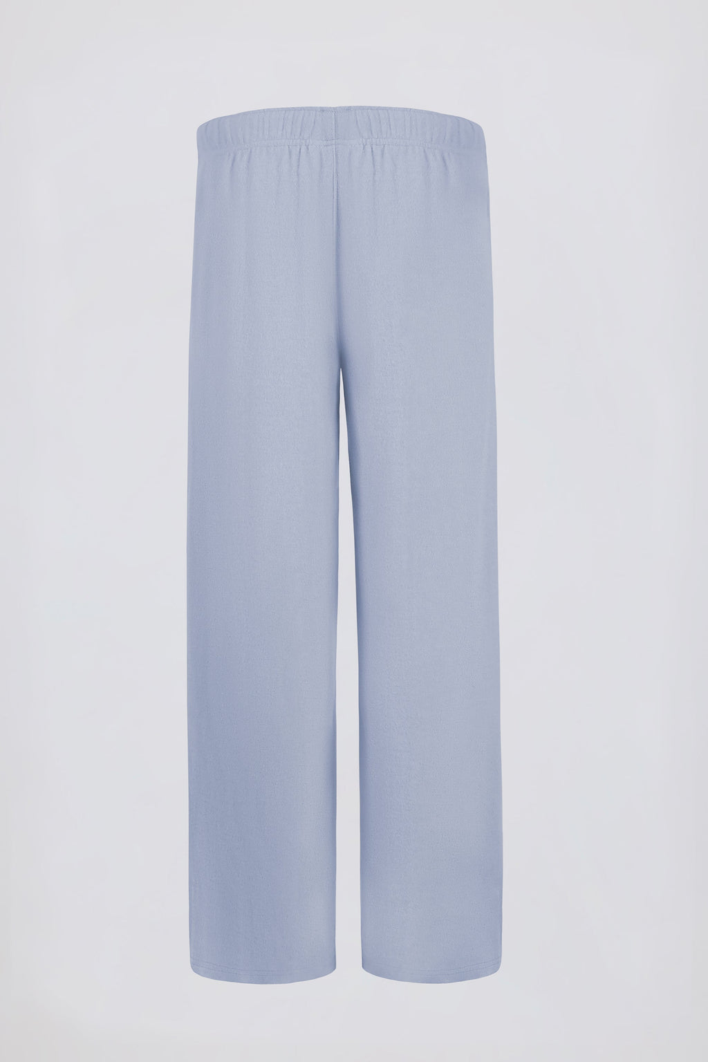 Petite Brushed Jersey Wide-Leg Joggers in Soft Blue