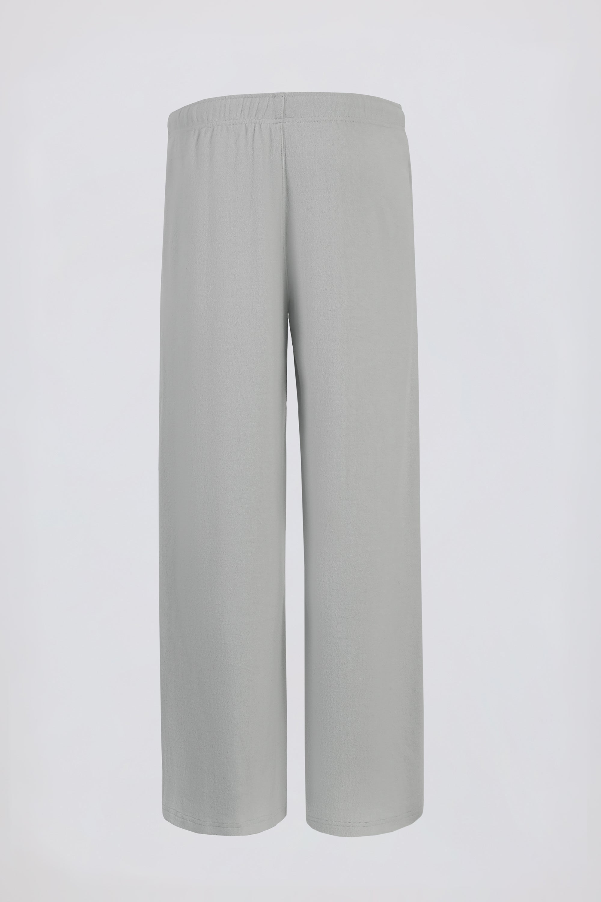 Tall Brushed Jersey Wide-Leg Joggers in Fog Grey